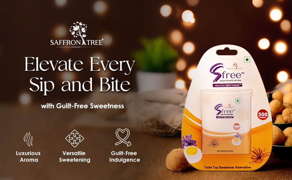 Saffron Tree Sugar Free Saffron Sucralose Pellets Non nutritive sucralose sweetner with Saffron Saffron Tree