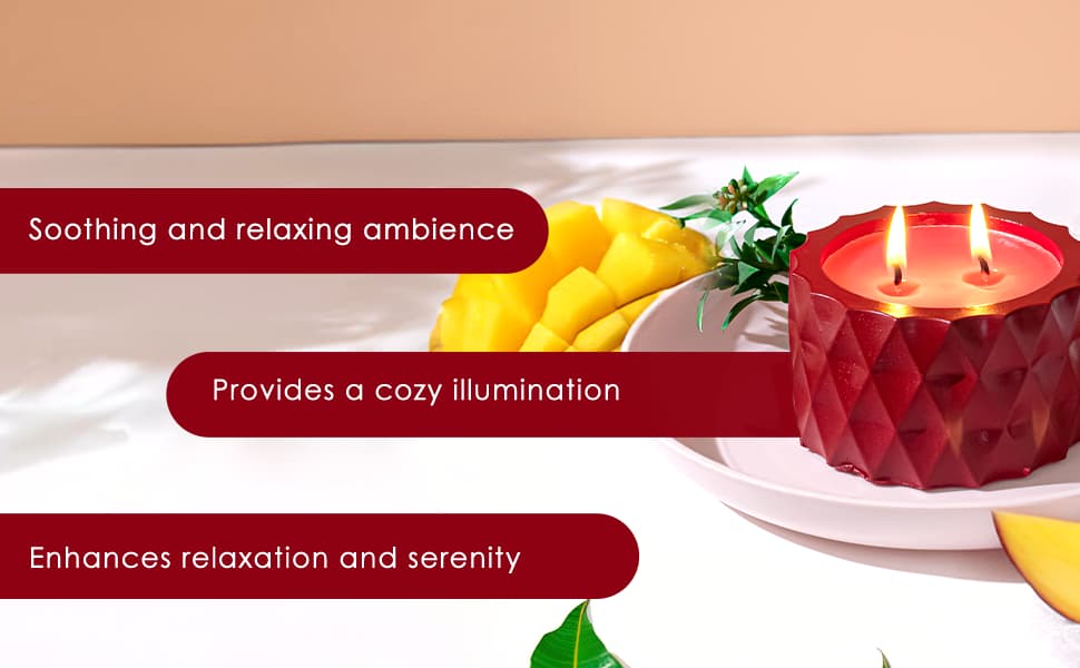 Saffron Tree Cozylights Sweet Mango Saffron Candle - 170Gm Saffron Tree