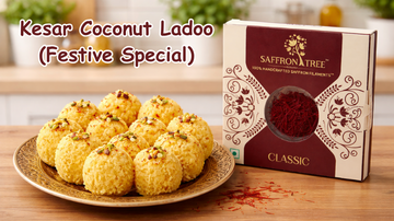 Kesar Coconut Ladoo (Festive Special) SaffronTree