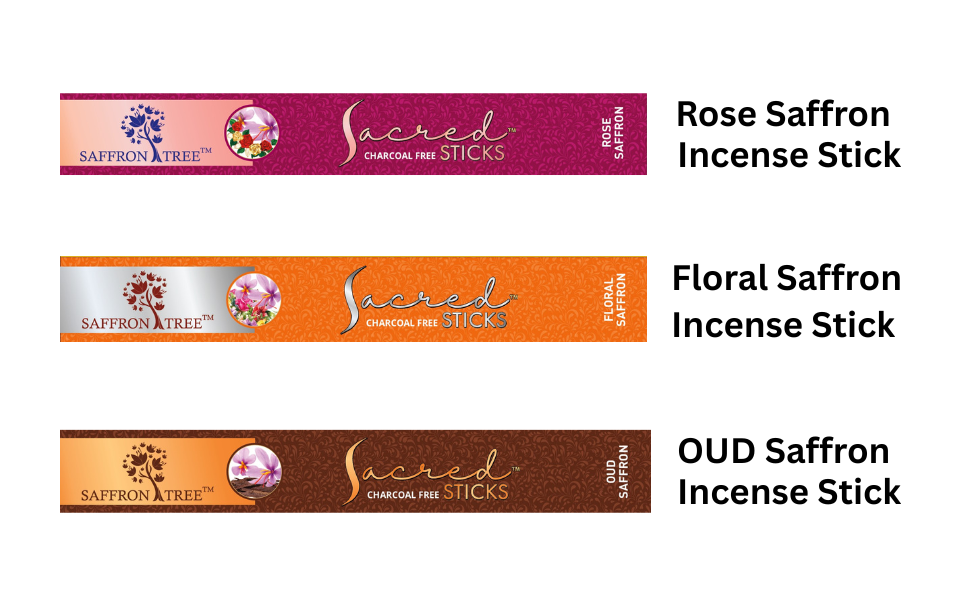 Floral & Romantic Incense Pack Combination ( 3 Pack ) SaffronTree
