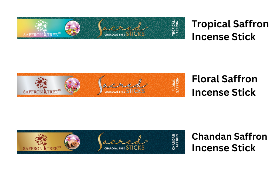 Floral & Romantic Incense Pack Combination ( 3 Pack ) SaffronTree