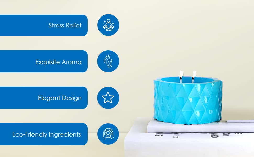 Saffron Tree Cozylights Ocean Breeze Saffron Candle -170Gm Saffron Tree