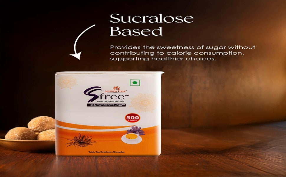 Saffron Tree Sugar Free Saffron Sucralose Pellets Non nutritive sucralose sweetner with Saffron Saffron Tree