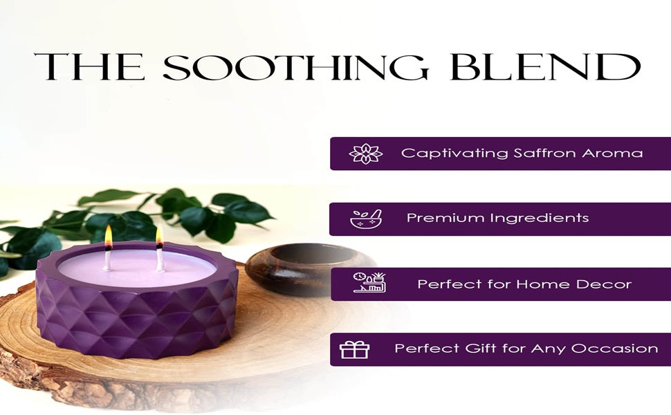 Saffron Tree Cozylights Tea Tree Saffron Candle-170Gm