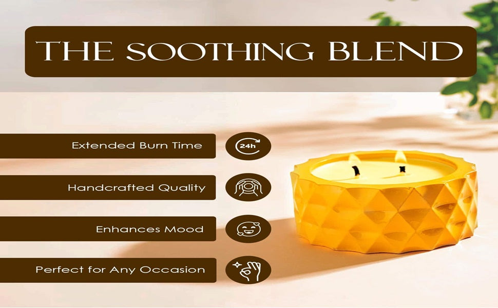 Saffron Tree Cozylights Cardamom Saffron Candle-170Gm