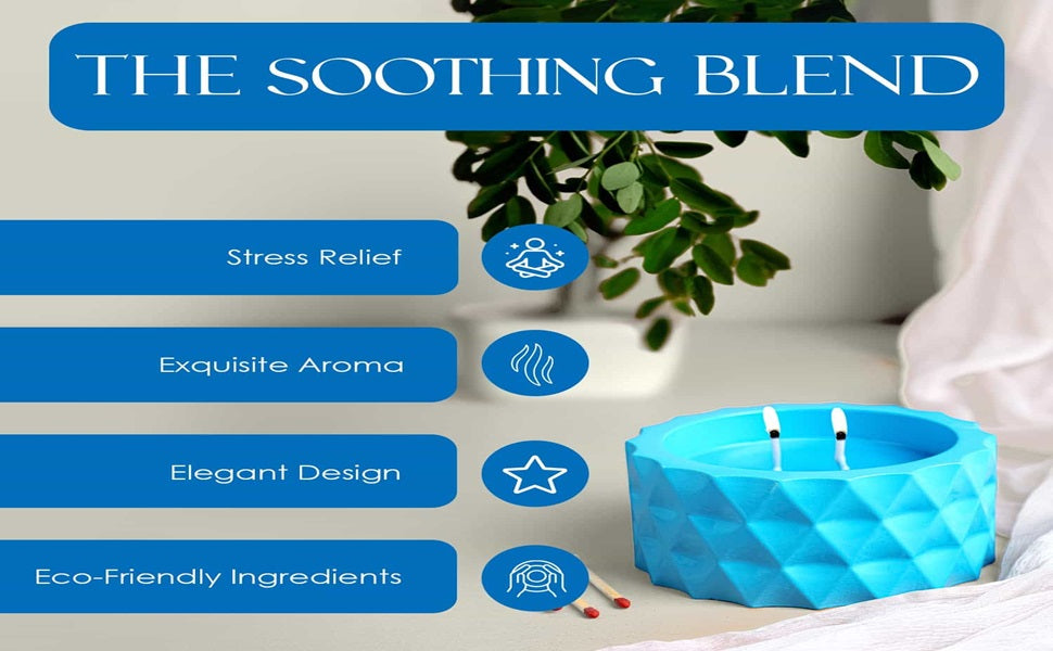 Saffron Tree Cozylights Ocean Breeze Saffron Candle -170Gm Saffron Tree