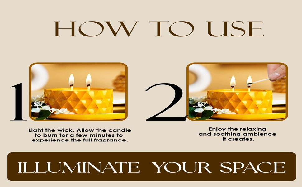 Saffron Tree Cozylights Cardamom Saffron Candle-170Gm
