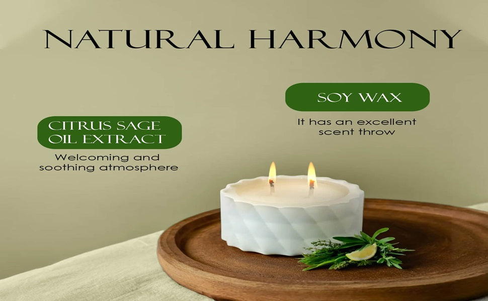 Saffron Tree Cozylights Citrus Sage Saffron Candle - 170Gm Saffron Tree