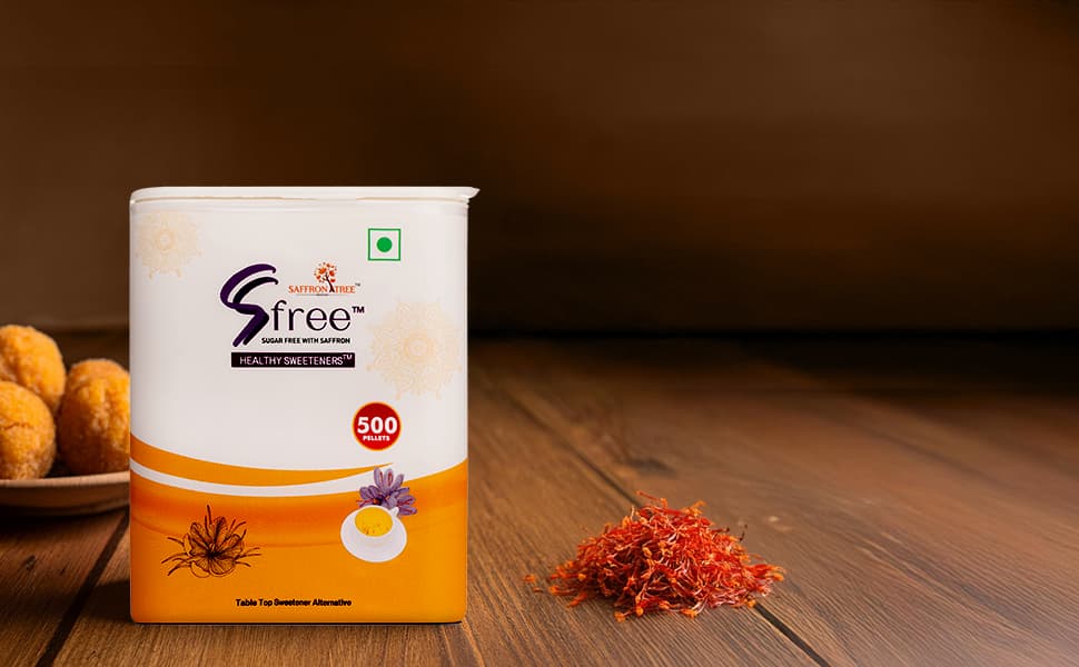 Saffron Tree Sugar Free Saffron Sucralose Pellets Non nutritive sucralose sweetner with Saffron Saffron Tree