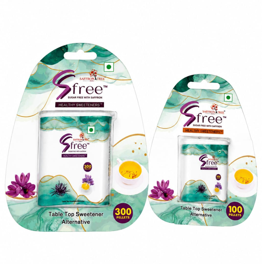 Saffron Tree Sugar Free Saffron Sucralose Pellets Non nutritive sucralose sweetner with Saffron Saffron Tree