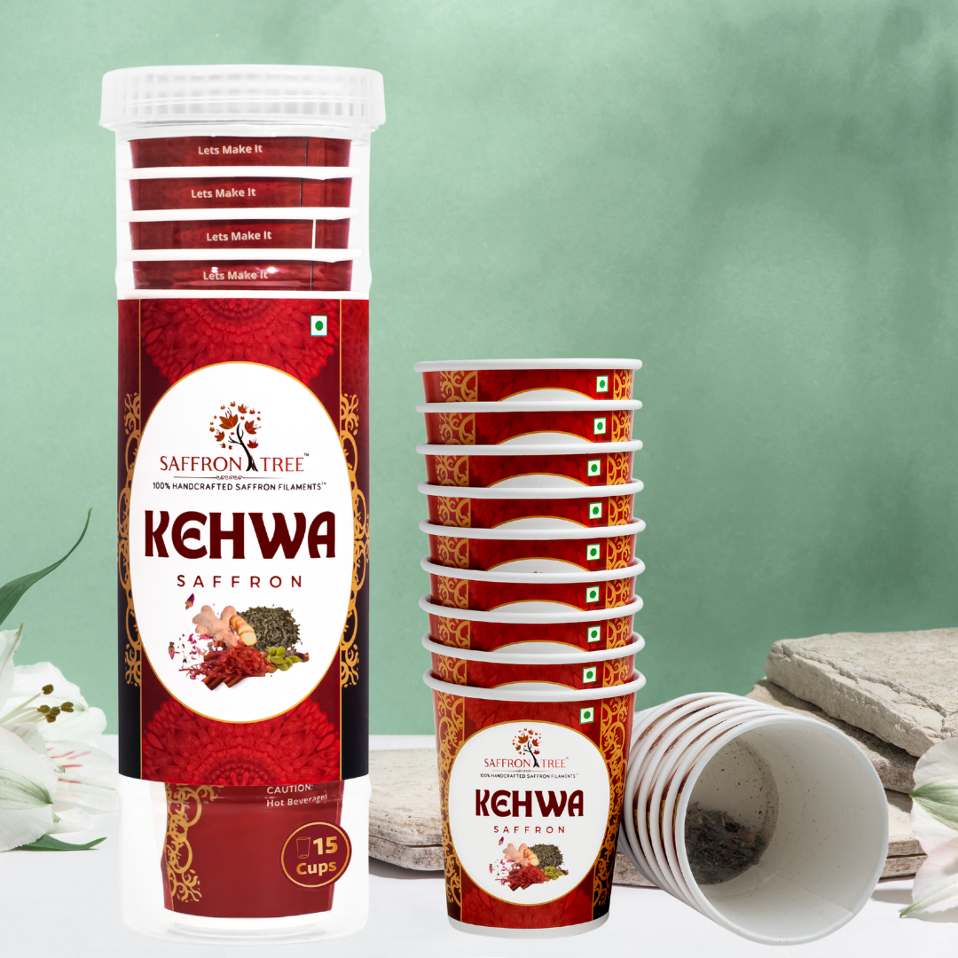 Kashmiri Kehwa Pack of 15 Cups Saffron Tree