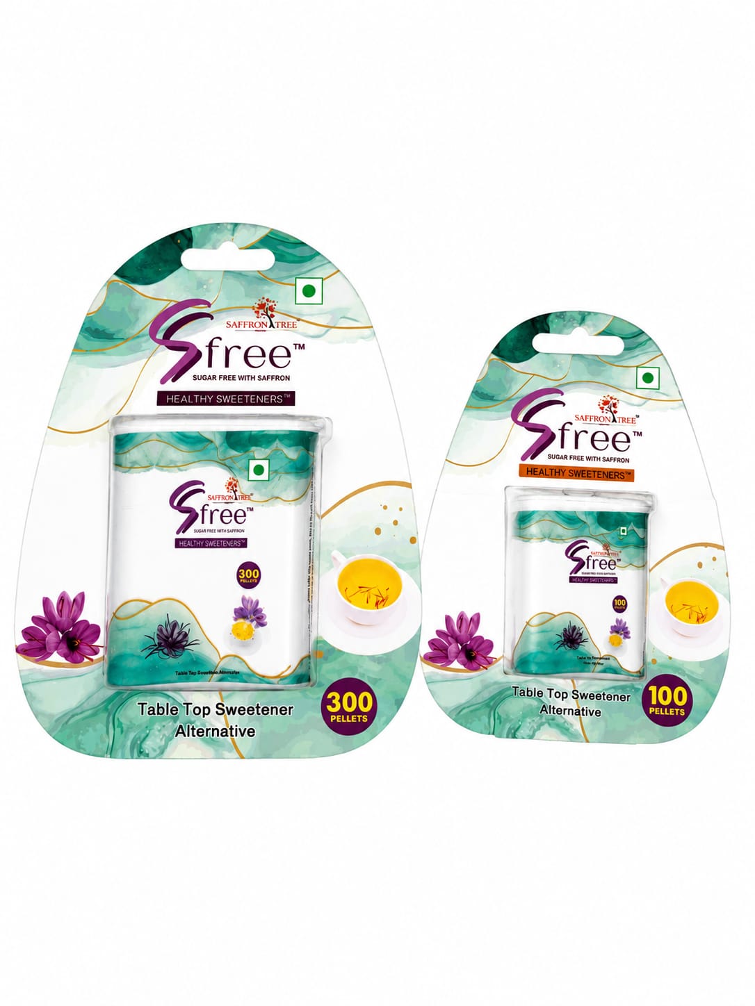 Saffron Tree Sugar Free Saffron Sucralose Pellets Non nutritive sucralose sweetner with Saffron Saffron Tree